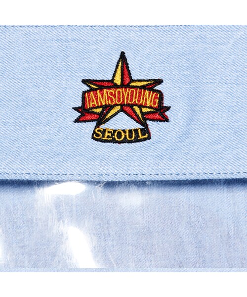 202FACTORY（202ファクトリー）の「STRIPE SUMMER BAG-DENIM（バッグ・レディース・その他・*STRING: 62CM*BAG: 43CM X 35CM）」の2枚目の写真