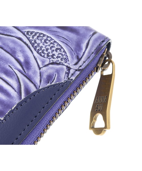 ANNA SUI アナスイ デボスローズ ラウンドジップウォレット 長財布 希少 ANNA SUI アナスイ デボスローズ ラウンドジップウォレット 長
