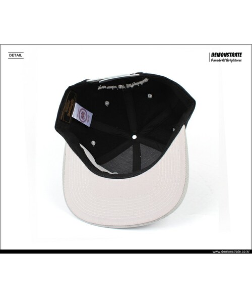 DEMONSTRATE（デモンストレート）の「DEMONSTRATE LOGO 6 PANEL SNAPBACK GREY（その他・メンズ・その他）」の4枚目の写真