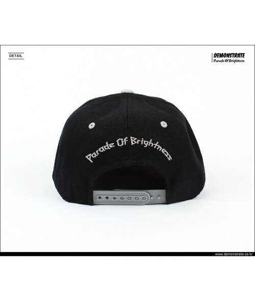 DEMONSTRATE（デモンストレート）の「DEMONSTRATE LOGO 6 PANEL SNAPBACK GREY（その他・メンズ・その他）」の3枚目の写真
