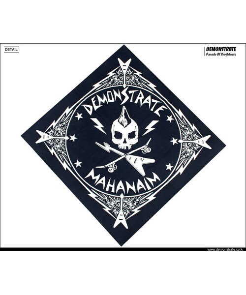 DEMONSTRATE（デモンストレート）の「MAHANAIM BANDANA BLACK（その他・メンズ・その他・ONESIZE）」の6枚目の写真