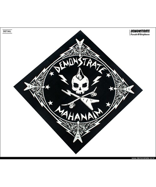 DEMONSTRATE（デモンストレート）の「MAHANAIM BANDANA BLACK（その他・メンズ・その他・ONESIZE）」の5枚目の写真