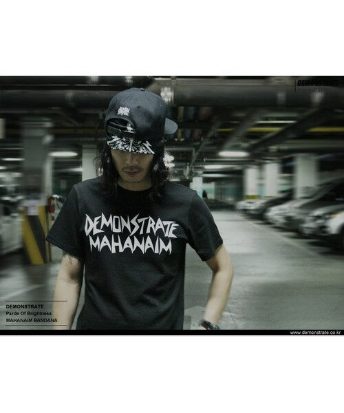 DEMONSTRATE（デモンストレート）の「MAHANAIM BANDANA BLACK（その他・メンズ・その他・ONESIZE）」の2枚目の写真