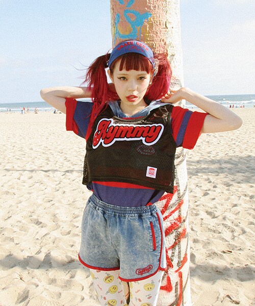 Aymmy in the batty girls（エイミーインザバッティーガール）の「KIDZ HOODIE（トップス・レディース・レッド/ブラック・M）」の8枚目の写真