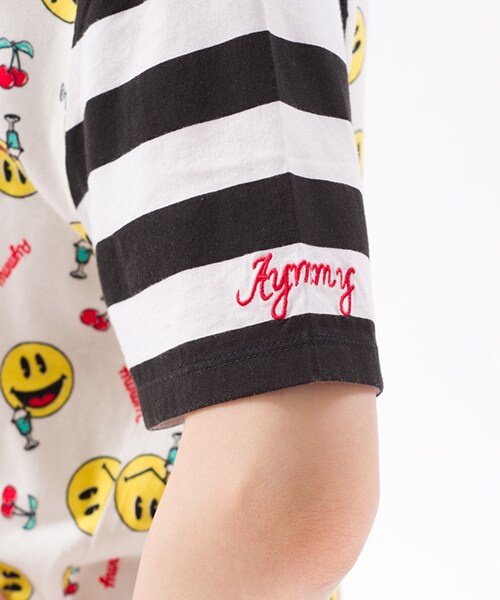 Aymmy in the batty girls（エイミーインザバッティーガール）の「SODA SMILY TEE（トップス・レディース・ホワイト/ブラック・S/M）」の4枚目の写真
