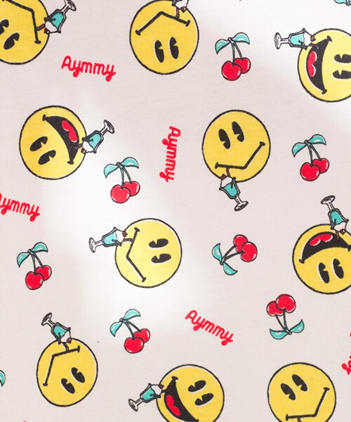 Aymmy in the batty girls（エイミーインザバッティーガール）の「SODA SMILY TEE（トップス・レディース・ホワイト/ブラック・S/M）」の5枚目の写真