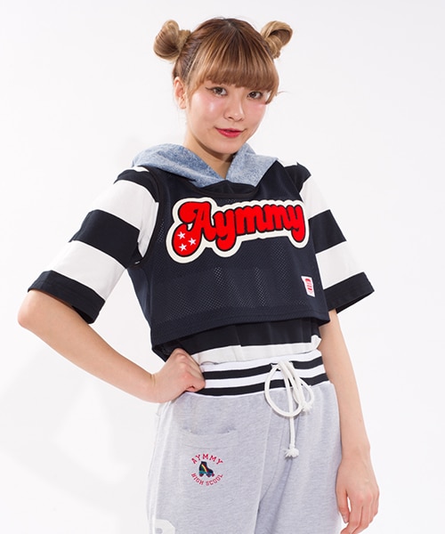 Aymmy in the batty girls（エイミーインザバッティーガール）の「SKATING VEST（トップス・レディース・ブルー/ブラック・M）」の2枚目の写真