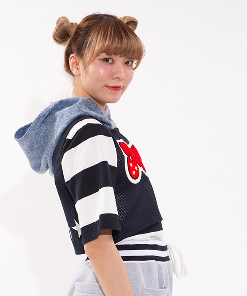 Aymmy in the batty girls（エイミーインザバッティーガール）の「SKATING VEST（トップス・レディース・ブルー/ブラック・M）」の4枚目の写真