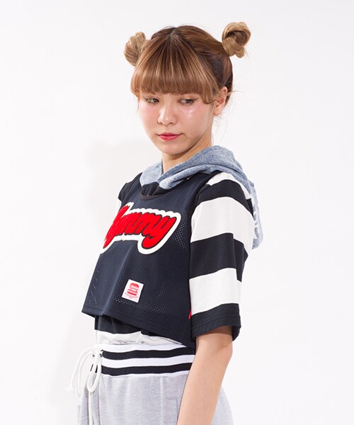 Aymmy in the batty girls（エイミーインザバッティーガール）の「SKATING VEST（トップス・レディース・ブルー/ブラック・M）」の5枚目の写真