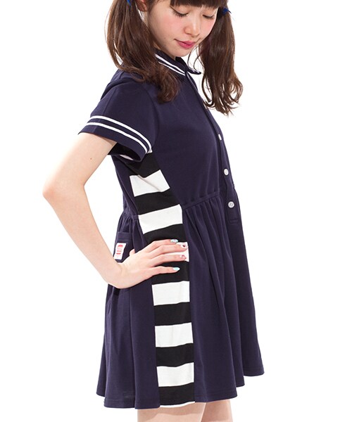 Aymmy in the batty girls（エイミーインザバッティーガール）の「93 ROLLERS ONE PIECE（トップス・レディース・レッド/ネイビー/ブラック・M）」の3枚目の写真