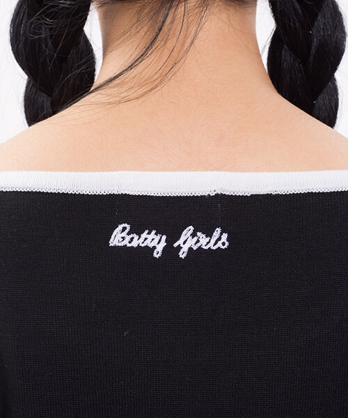 Aymmy in the batty girls（エイミーインザバッティーガール）の「CHEERS KNIT（トップス・レディース・レッド/ブラック・S/M）」の8枚目の写真