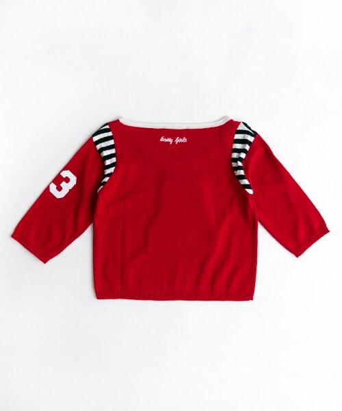 Aymmy in the batty girls（エイミーインザバッティーガール）の「CHEERS KNIT（トップス・レディース・レッド/ブラック・S/M）」の10枚目の写真