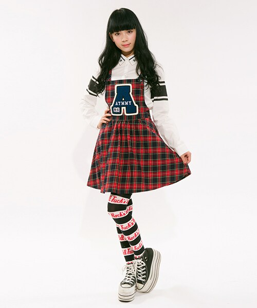 Aymmy in the batty girls(エイミーインザバッティーガール)の「FUCK`N`ROLL KNEE HIGH(ファッション雑貨・レディース・ブルー/ホワイト・FREE)」の4枚目の写真