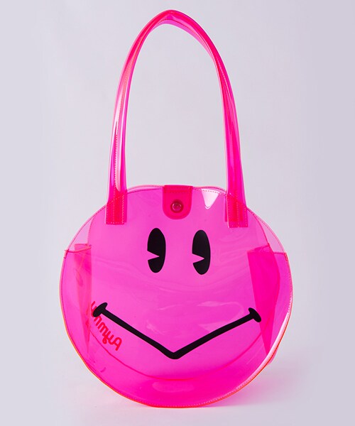 Aymmy in the batty girls（エイミーインザバッティーガール）の「SMILY POOL BAG（バッグ・レディース・ピンク/イエロー/ブラック・FREE）」の6枚目の写真