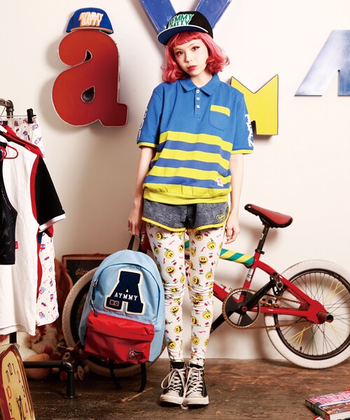Aymmy in the batty girls（エイミーインザバッティーガール）の「SODA SMILY SPATS（パンツ・レディース・ホワイト/ブラック・FREE）」の7枚目の写真