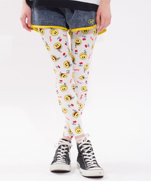 Aymmy in the batty girls（エイミーインザバッティーガール）の「SODA SMILY SPATS（パンツ・レディース・ホワイト/ブラック・FREE）」の4枚目の写真