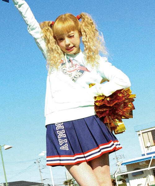 Aymmy in the batty girls（エイミーインザバッティーガール）の「CHEERS SKIRT（トップス・レディース・ネイビー/ブラック・S/M）」の5枚目の写真