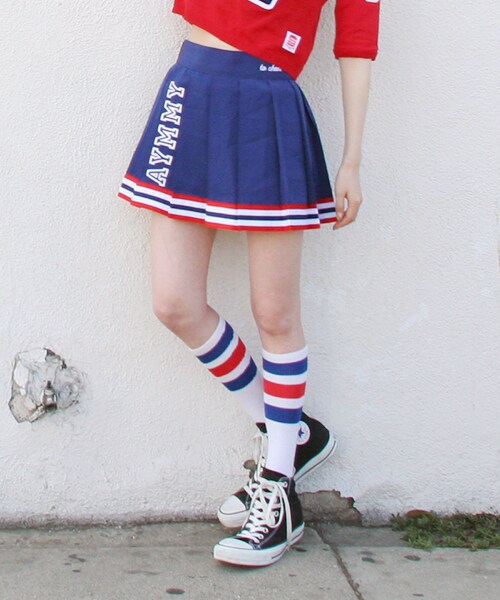 Aymmy in the batty girls（エイミーインザバッティーガール）の「CHEERS SKIRT（トップス・レディース・ネイビー/ブラック・S/M）」の3枚目の写真