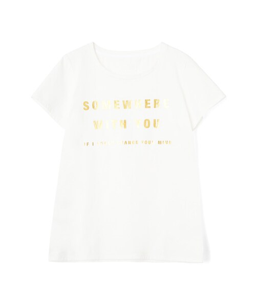 MAISON DE REEFUR(メゾンドリーファー)の「“SOMEWHERE WITH YOU” Tee(TOPS・レディース・Black/White/Charcoal・38)」の1枚目の写真