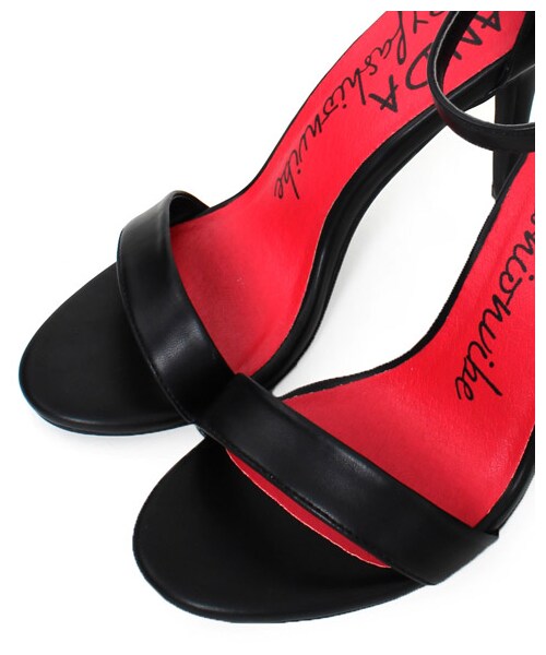 RANDA（ランダ）の「★予約★RANDA by fashionvibe　pin heel sandals/ES3390[0430]（ヒール9.5cm以上・レディース・ブラック・S/M/L/LL/3L/4L）」の4枚目の写真