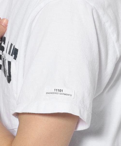 エンジニアードガーメンツ・ロンT・ホワイト グラフィックプリント L Engineered Garments(エンジニアードガーメンツ)の「printed