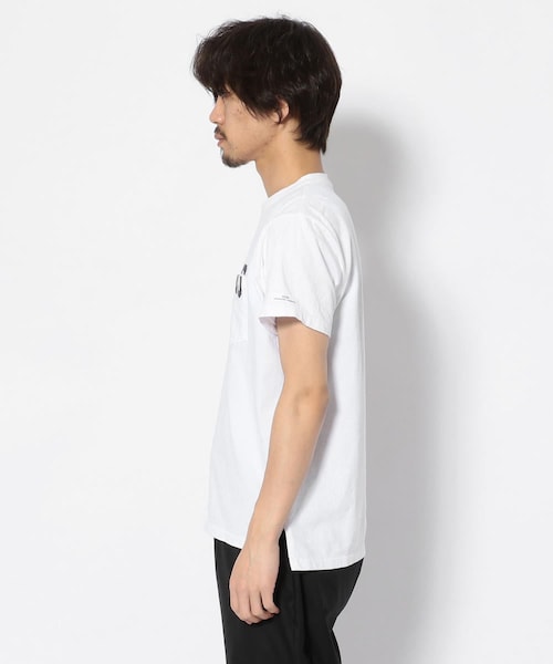 エンジニアードガーメンツ・ロンT・ホワイト グラフィックプリント L ビッグアートプリントロンT バンクシー メンズ(M 01＊ホワイト