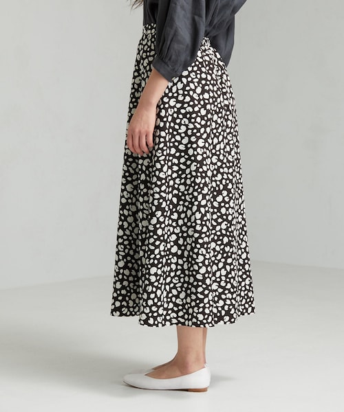 green label relaxing(グリーンレーベルリラクシング)の「CFC レオパード プリント フレア スカート(その他・レディース・その他・36, 38)」の5枚目の写真