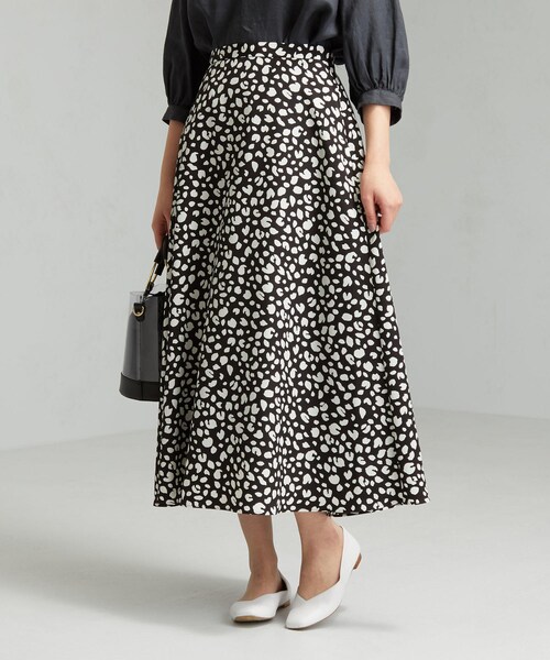 新品❤️ロゴプリント フレアスカート /オレンジ/グリーン green label relaxing（グリーンレーベルリラクシング）の「CFC