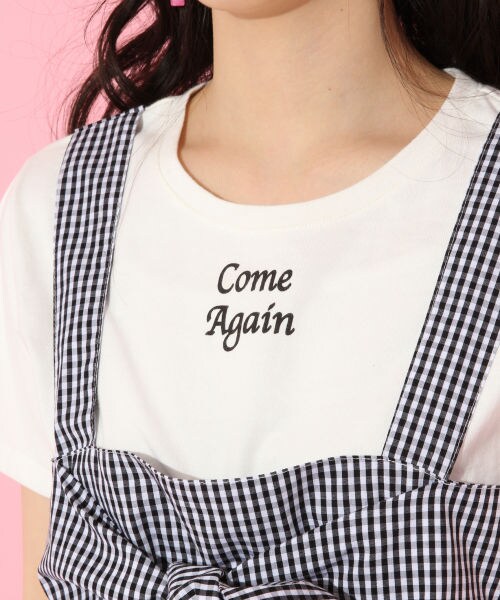 repipi armario(レピピ アルマリオ)の「ビスチェツキTシャツ(トップス・ブラック(ハナガラ)/ブラック(ギンガムチェック)/レッド(マドラスチェック))」の9枚目の写真