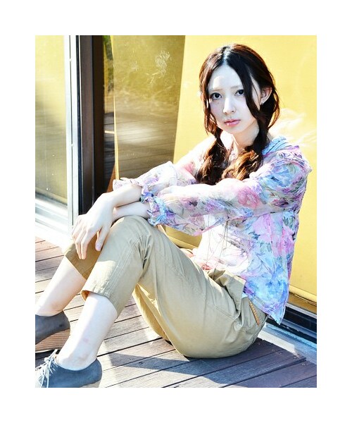 alice auaa☆プリーツカラーシフォンタックブラウス☆アリスアウアア