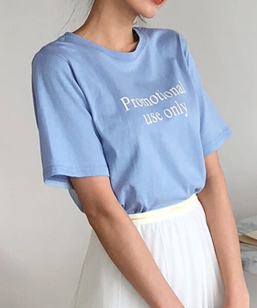 DHOLIC(ディーホリック)の「Promotional半袖Tシャツ(Tシャツ/カットソー・レディース・ベージュ/ブルー/ホワイト/オレンジ・FREE)」の3枚目の写真