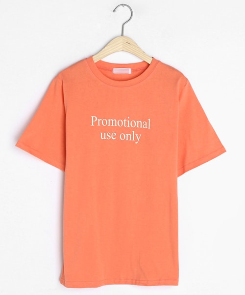 DHOLIC(ディーホリック)の「Promotional半袖Tシャツ(Tシャツ/カットソー・レディース・ベージュ/ブルー/ホワイト/オレンジ・FREE)」の4枚目の写真