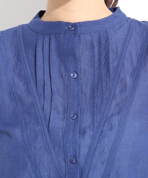 LOWRYS FARM（ローリーズファーム）の「Ｇベーシックスタンドフレンチスリーブ（トップス・レディース・オフ/アイボリー/ネイビー・Ｍ/Ｌ）」の7枚目の写真