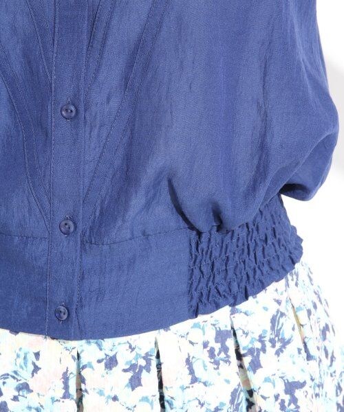 LOWRYS FARM（ローリーズファーム）の「Ｇベーシックスタンドフレンチスリーブ（トップス・レディース・オフ/アイボリー/ネイビー・Ｍ/Ｌ）」の9枚目の写真