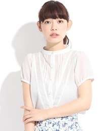 LOWRYS FARM | Ｇベーシックスタンドフレンチスリーブ(トップス)