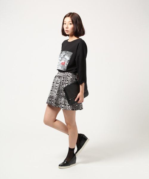 LEPSIM（レプシィム）の「プリントサーキュラーキュロット（パンツ・レディース・エスニック/ピンク（オオナバガラ）/タショクフラワー・FREE SIZE）」の6枚目の写真