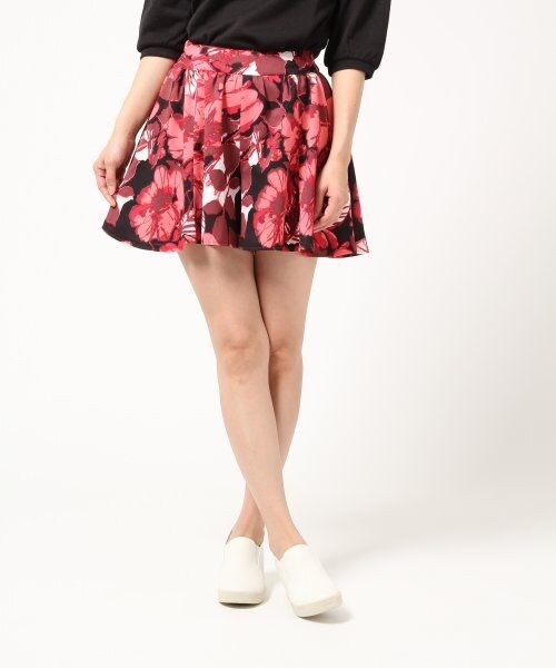 LEPSIM（レプシィム）の「プリントサーキュラーキュロット（パンツ・レディース・エスニック/ピンク（オオナバガラ）/タショクフラワー・FREE SIZE）」の2枚目の写真