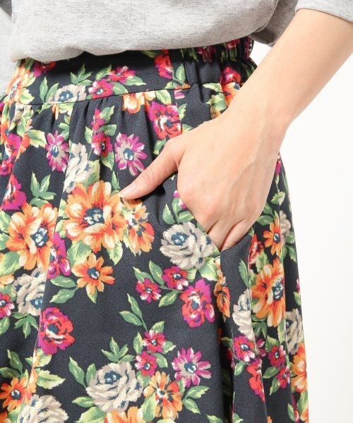 LEPSIM（レプシィム）の「プリントサーキュラーキュロット（パンツ・レディース・エスニック/ピンク（オオナバガラ）/タショクフラワー・FREE SIZE）」の11枚目の写真