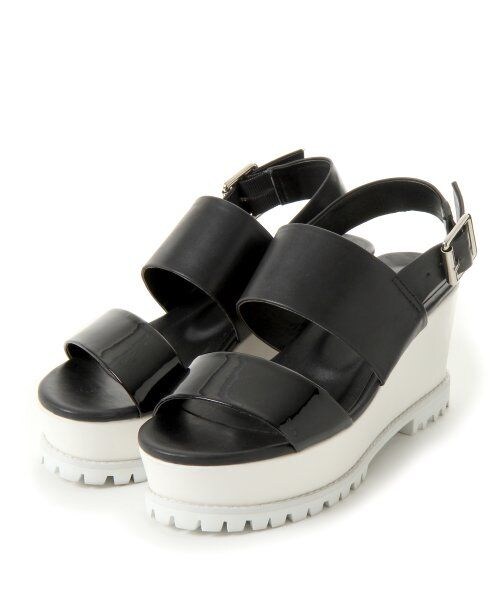 HARE（ハレ）の「バックストラップサンダル（シューズ・レディース・ホワイト/ブラック/ネイビー・Ｍ/Ｌ）」の4枚目の写真