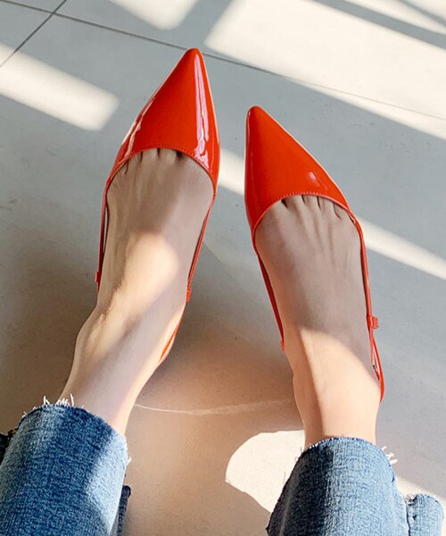 DHOLIC（ディーホリック）の「3TYPEスリングバックシューズ（その他シューズ・レディース・ホワイト/オレンジ/ブルー/ブラック/シルバー・230/235/240/245/250）」の4枚目の写真