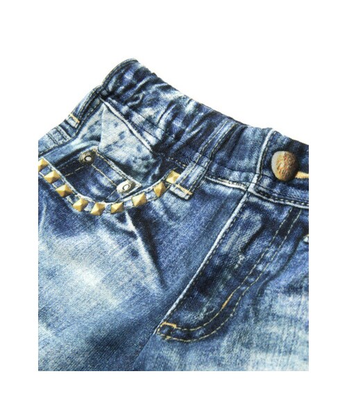 URBAN RESEARCH DOORS（アーバンリサーチドアーズ）の「Lee ミニ裏毛デニムプリントハーフセーレン(KIDS)（その他・キッズ・BLUE・90/100/110）」の4枚目の写真