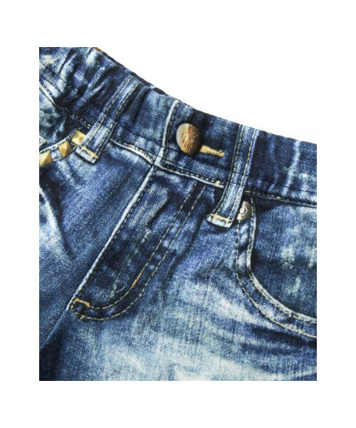 URBAN RESEARCH DOORS（アーバンリサーチドアーズ）の「Lee ミニ裏毛デニムプリントハーフセーレン(KIDS)（その他・キッズ・BLUE・90/100/110）」の2枚目の写真