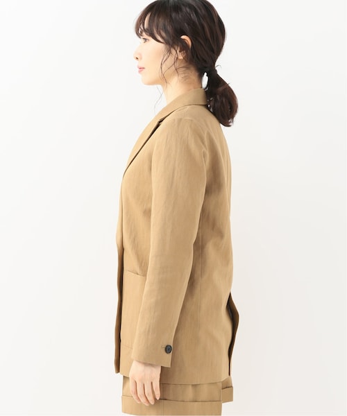 Spick & Span コットンツイルピークドラペルジャケット Spick & Span コットンツイルピークドラペルジャケット