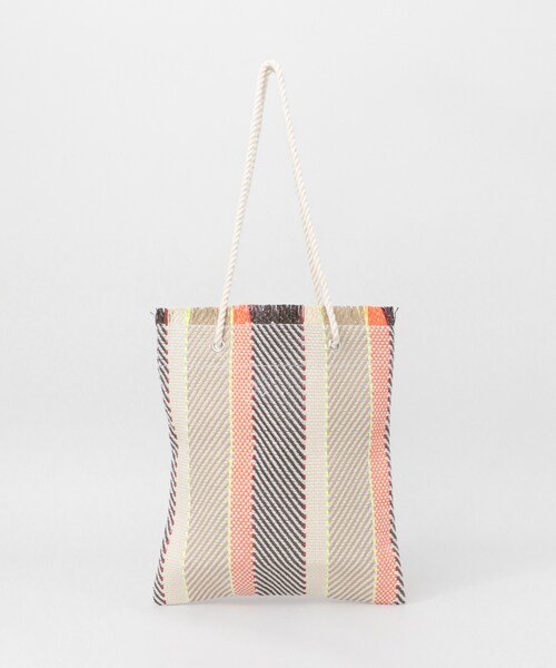 KBF(ケイビーエフ)の「【TGC着用アイテム】 マルチストライプトート(バッグ・レディース・WHT×BLK/ORG×BRN・one)」の7枚目の写真