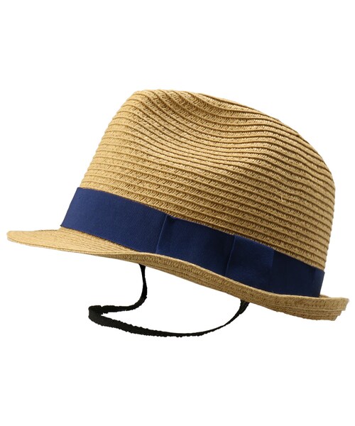 BRANSHES（ブランシェス）の「中折れペーパーハット（ハット・キッズ・ベージュ/ブラウン/ブラック・48cm～56cm）」の3枚目の写真