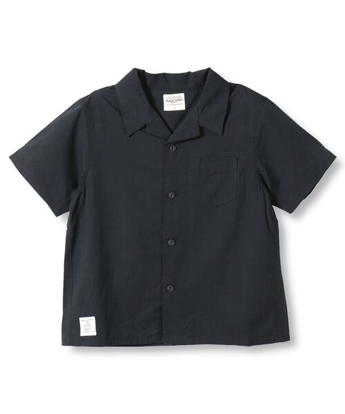 RADCHAP（ラッドチャップ）の「オープンカラーシャツ（シャツ/ブラウス・キッズ・サックス/ブラック・90cm～140cm）」の2枚目の写真