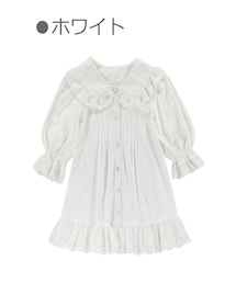 Bobon21 | ALLコットンパフスリチュニックトップス-全２色(シャツ/ブラウス)