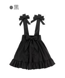 Bobon21 | 肩リボンフレアジャンスカ-全２色-(ジャンパースカート)