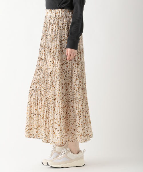 studio CLIP(スタディオクリップ)の「プリント消しプリーツスカート(スカート・ブラック/ベージュ)」の4枚目の写真