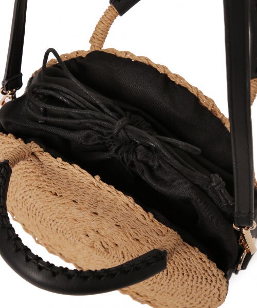 mysty woman（ミスティウーマン）の「【先行予約】ラウンドザツザイバッグ（バッグ・レディース・ブラック/ベージュ・F）」の14枚目の写真
